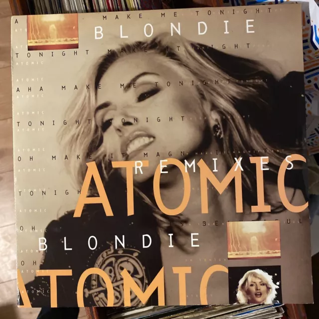 Blondie Atomic Remix 12” Single A01 B01 Pressing - EX