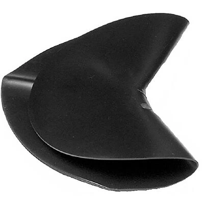 Shower Door Dam Corner, Black PVC -41602