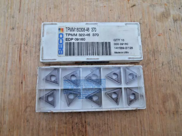 Seco  Carbide Inserts , Tpmm 322-46 , Gr 370 , 12 Inserts