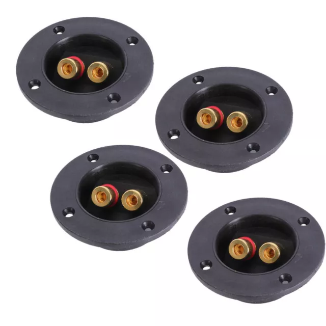 4 Sets Speaker Terminal Cup Banana Speakers Junction Box Sounder