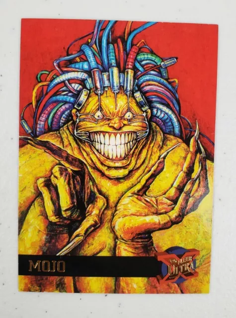 Marvel Fleer Ultra X-Men '95 Mojo Trading Card #30 Embossed Gold Foil