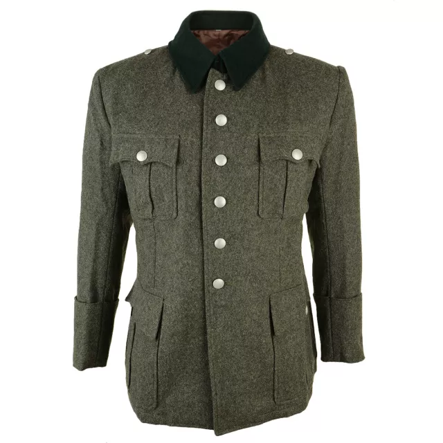 WW2 German Army M36 Field Grey Officers Wool Tunic - Premium