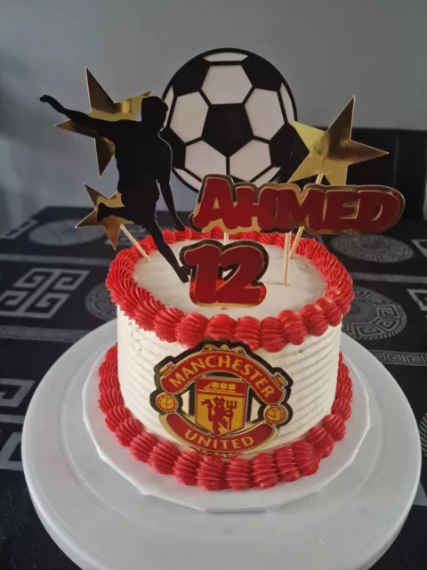 Cake Football Toppers . Man u