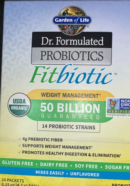 Garden of Life Dr. Formulated Probiotics Fitbiotic Probiotic Supplement (20...