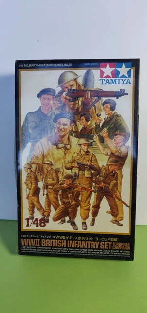 Tamiya 1/48 Military WWII British Infantry Set maquette