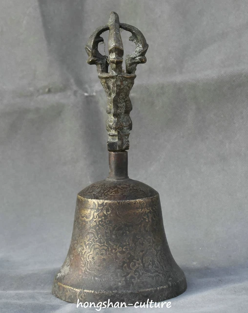 6.2 "ancienne cloche d'exorcisme en bronze fengshui au printemps et à l'automne"