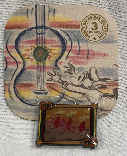 DISNEY BACKSTAGE COLLECTION The Three Caballeros Pin & Story Card Jose