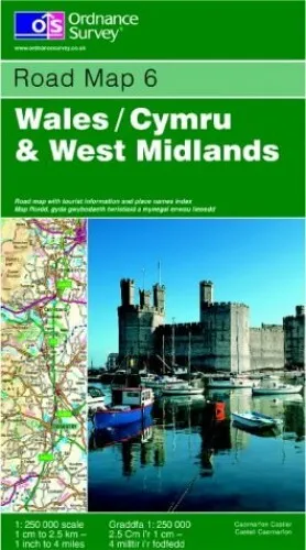 Wales and West Midlands (Road Map) by Ordnance Survey Sheet map, folded Book The
