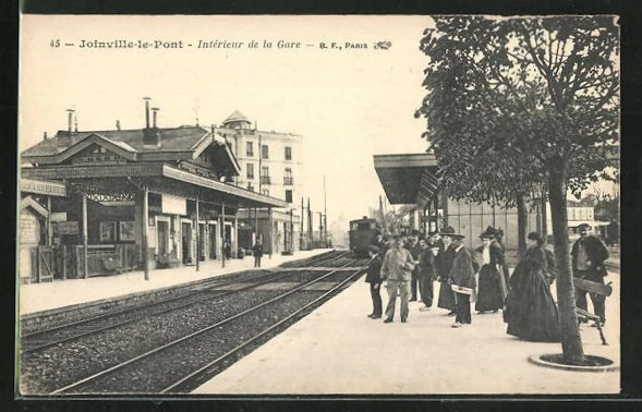 CPA Joinville-le-Pont, Intérieur de la Gare, La Gare