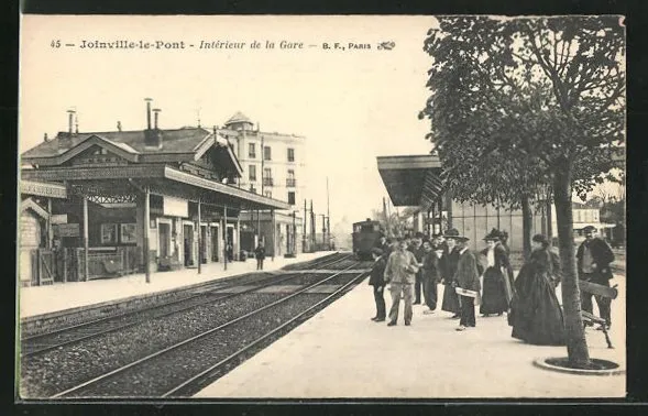 CPA Joinville-le-Pont, interior of the station, La Gare
