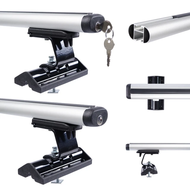 Barres De Toit OMAC Pour VW Bora Variant 1999-2005 - 2 Barres Aluminium Gris, Charge 100kg, Neuves