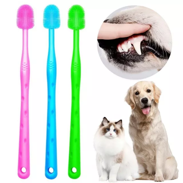 Small Size Pet Pet Supplies Dog Cleaning Brush Cat Toothbrush Cat Acne Brush