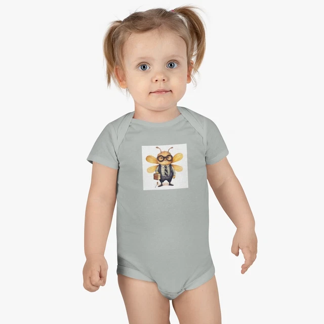 Fuzzy Bee - Baby Short Sleeve Bodysuit
