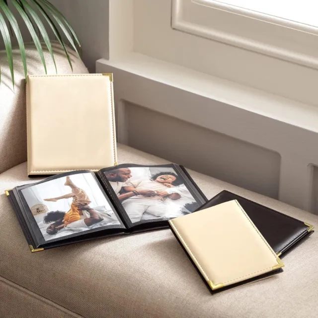 *Clearance*  Leather Look Mini Photo Album 5x7 inch Portrait colours