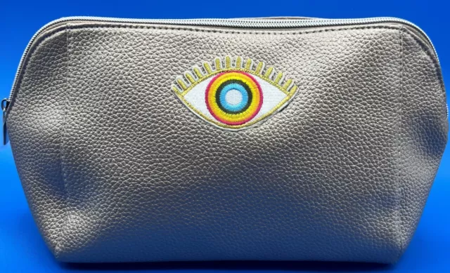 Cosmetic Bag, Personalized Sewed Embroidery EYE Patch, Brilliants Vibrant 2