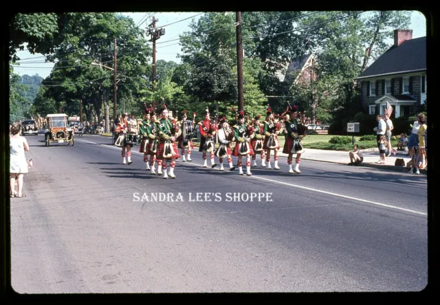 1969 Original Slide Bagpipe Band in a Parade #1465