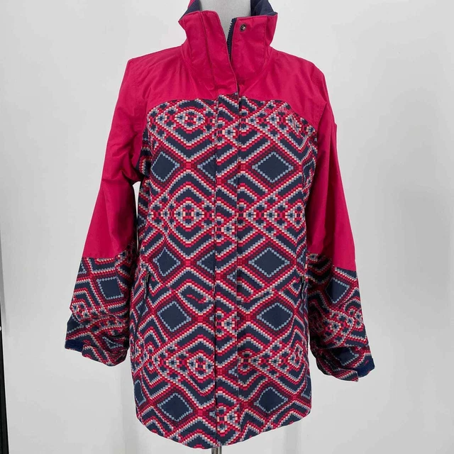 Columbia Girls Bugaboo II OmniHeat Argyle Geometric Jacket Size XL (18/20)