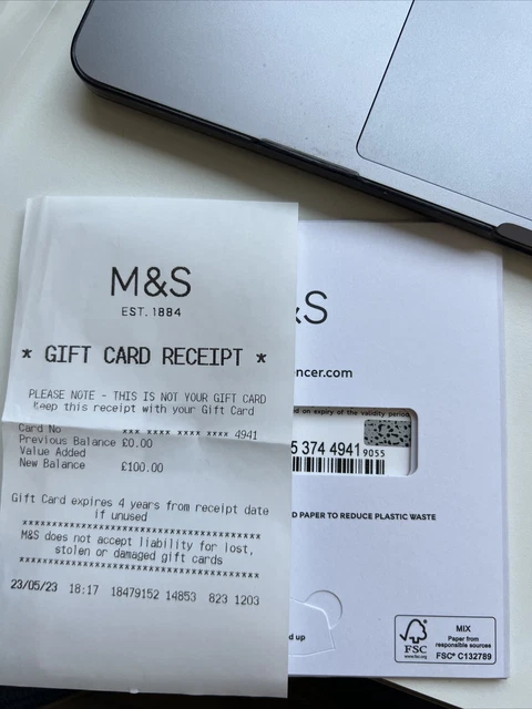 M&s vouchers shop