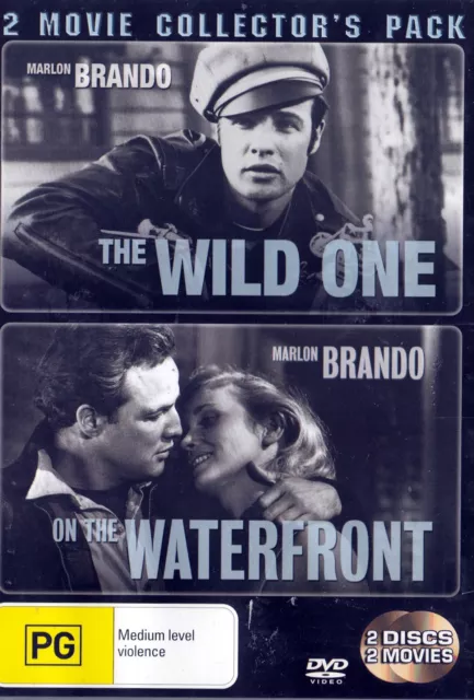 MARLON BRANDO The Wild One + On The Waterfont DVD Drama