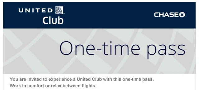 United Club TWO  (2) One-Time Passes - Expire May 5th, 2024 Email Delivery