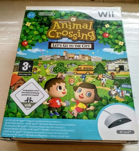 ANIMAL CROSSING LET'S Go To The City Complete With Wii Speak big box £