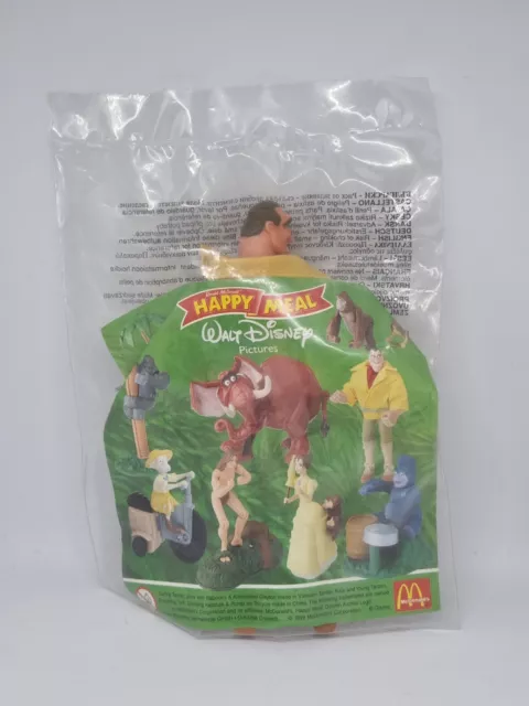 McDonalds Happy Meal Spielzeug 1999 Tarzan Clayton Charakter Spielzeug neu & versiegelt