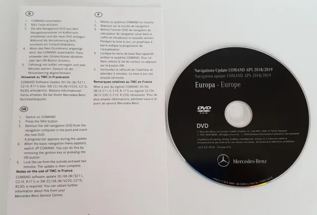 NTG1 Mercedes-Benz DVD Comand Aps V19 Europa (FINAL VERSION)