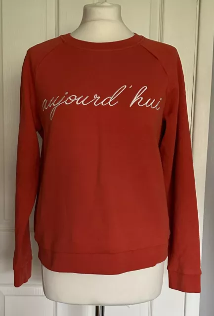 WHISTLES RED SLOGAN Parisien Sweatshirt Size 14 25.75 PicClick UK