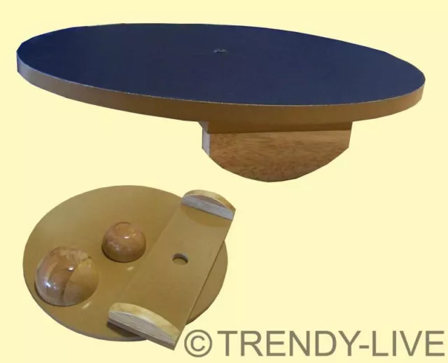 Therapiekreisel Sportkreisel Reha Balance Board Set  Holz ⌀ 45 cm