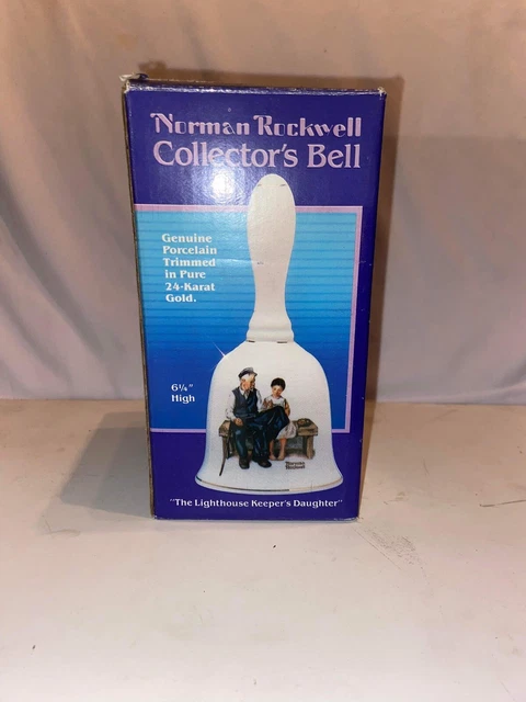 Norman Rockwell 1985 "The Lighthouse Keeper's Daughter" bell Collectors Museum