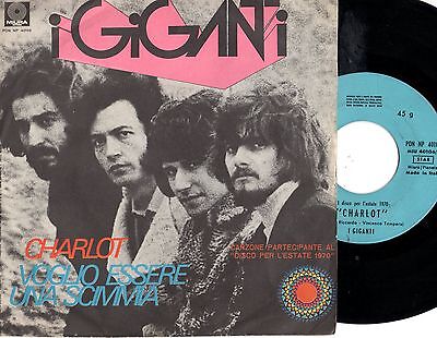 I GIGANTI disco 45 giri CHARLOT + VOGLIO ESSERE UNA SCIMMIA made in ITALY 1970