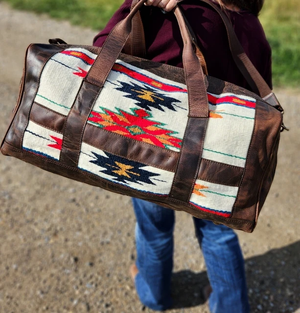 Leather Saddle Blanket Duffel Bag- The Alpine