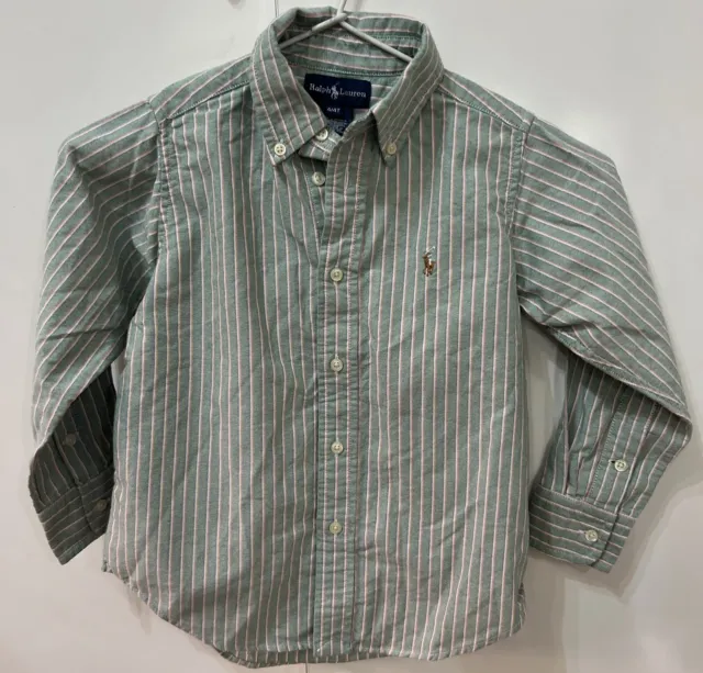 RALPH LAUREN Boys Stripe Shirt- Size: 4