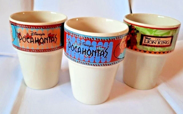 Disney 3x Pocahontas/ The Lion King Kaffeetassen Tasse Becher / Walt Disney