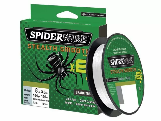 Spiderwire Stealth Smooth 8 Translucent 150m 0.06mm-0.23mm Tresse