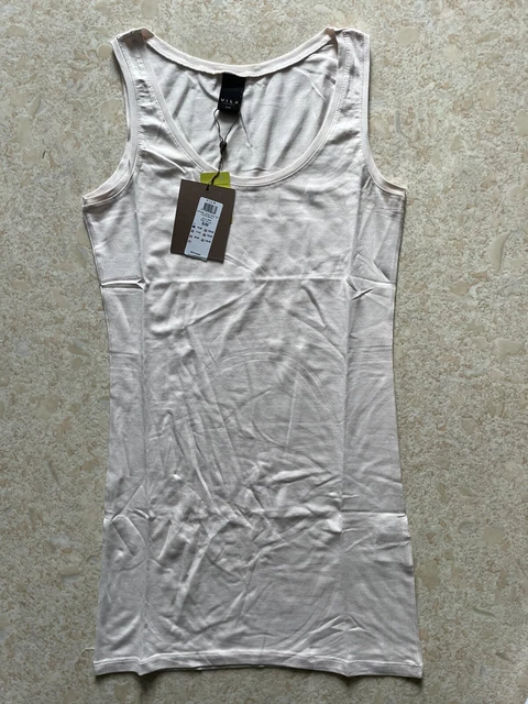 Debardeur long femme VILA S/M neuf avec étiquette Coloris White Peach