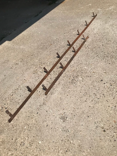 12' of antique barn door roller track  [ an 8' and a 4' pc  ]