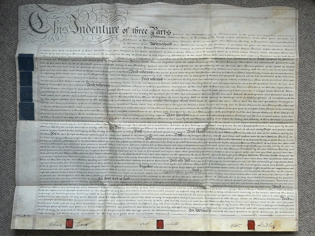 ￼￼1798 indentured conveyance, Hallgate, Doncaster, Binns & Lindley