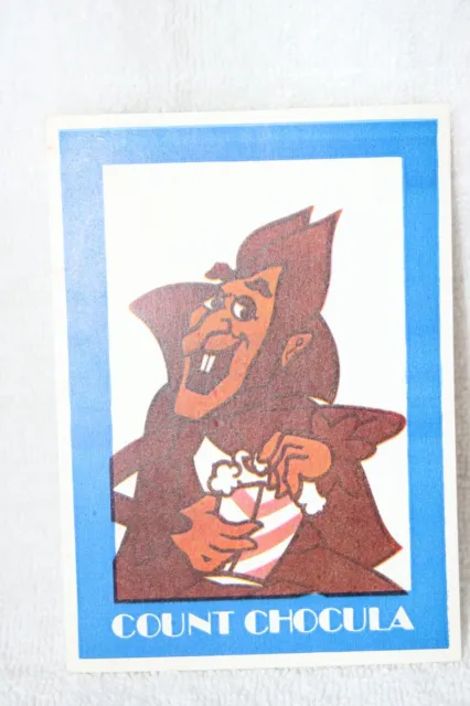 General Mills 1982 Showtime Card Count Chocula Card Prize Cereal Premium