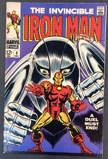 The Invincible Iron Man #8 Marvel Comic Book 1St Series 1968 Goodwin Craig Stark