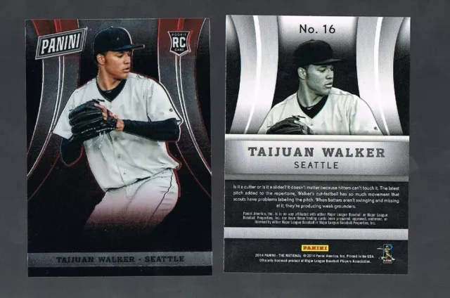 TAIJUAN WALKER #16 Mariners 2014 Panini National VIP Party Gold Packs 200 Made