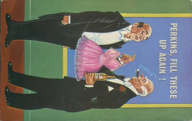 Comic risque 100055 rich man butler joke c5