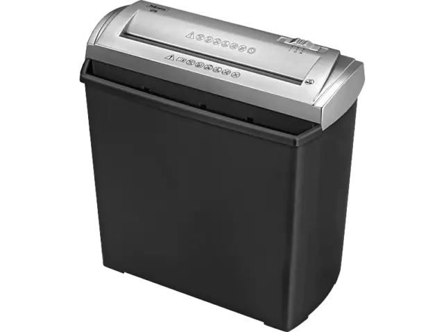 Destructora de papel - Fellowes Trito 2S, Corte en tiras, Negro