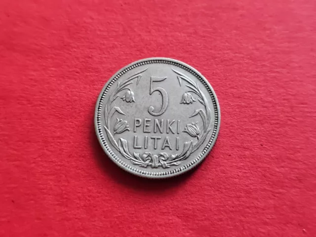 Litauen    Penki   Litai    1925    Silber   siehe Bilder !