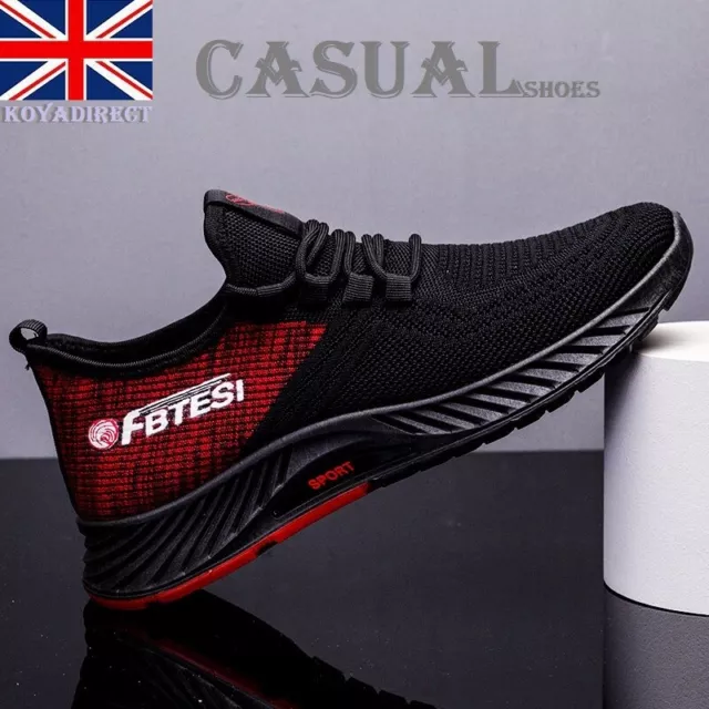 Men's Casual Outdoor Walking Trainers Shoes, Sports Fitness Gym Sneakers Shoes