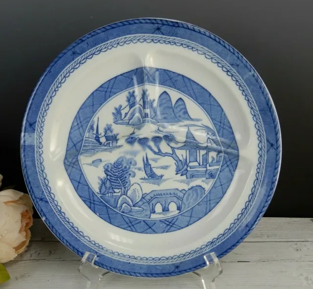 Vintage Blue Grill Plate Canton Blue by WOOD & SONS