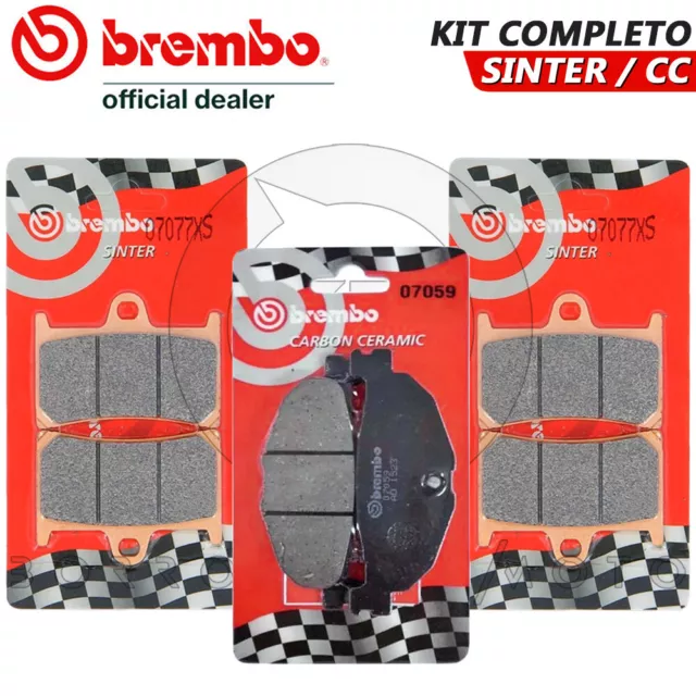 Kit Pastiglie Freno Completo Brembo Sinter/Cc Yamaha Xp T-Max Tmax 500 2008 2009