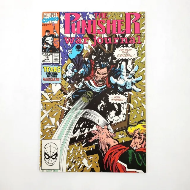 Punisher War Journal #16 (1988 Series) Vol. 1 Marvel Comic Book March 1990