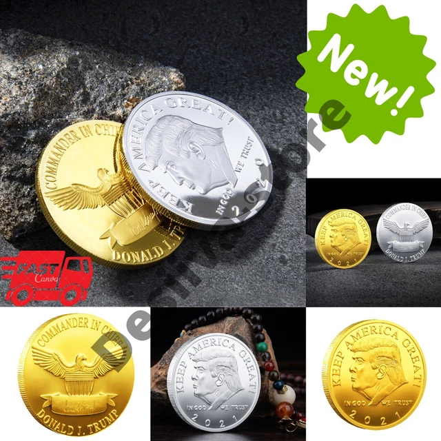 US President Donald Trump 2021 Gold Plated Commemorative Bar Coin Gift