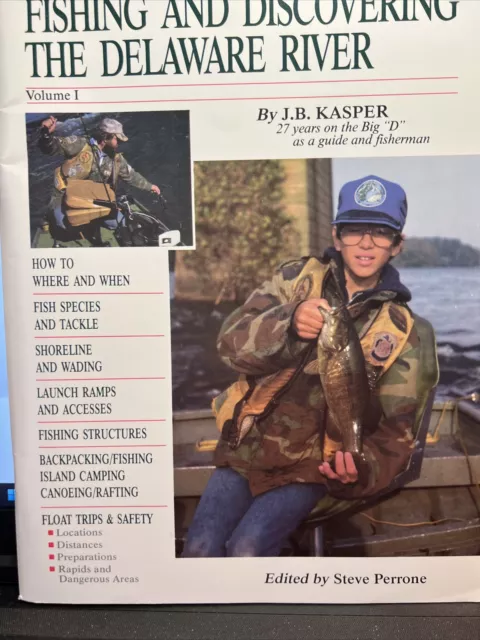 Fishing Maps & Book On Fishing the Delaware River By J B Kasper